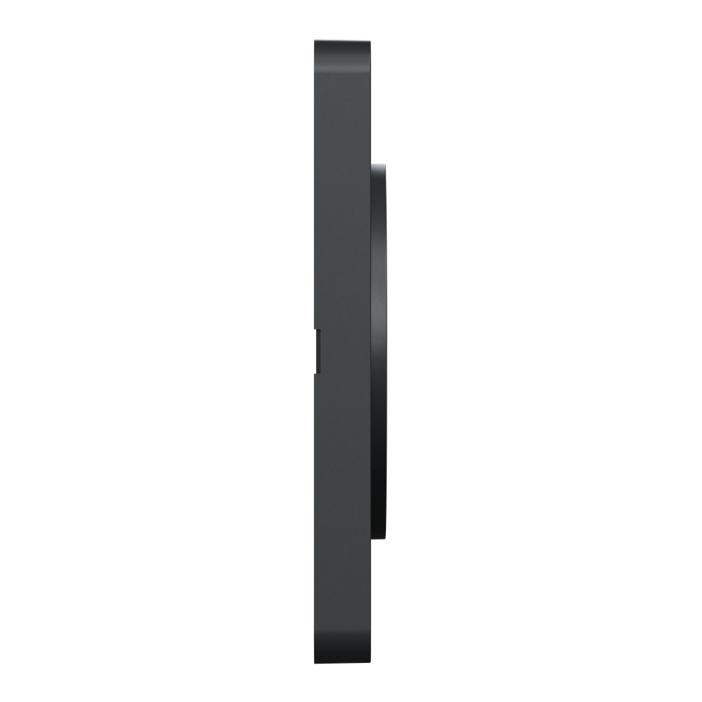 Odace 2011 Touch - plaque 1 poste aluminium brossé avec liseré anthracite