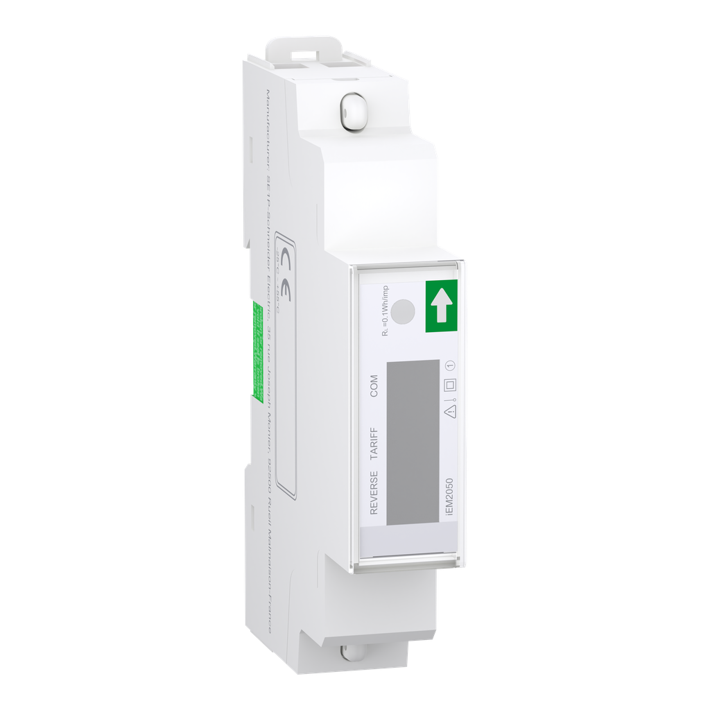 Acti9 iEM - compteur d'énergie mono - 230V - 45A - afficheur Modbus