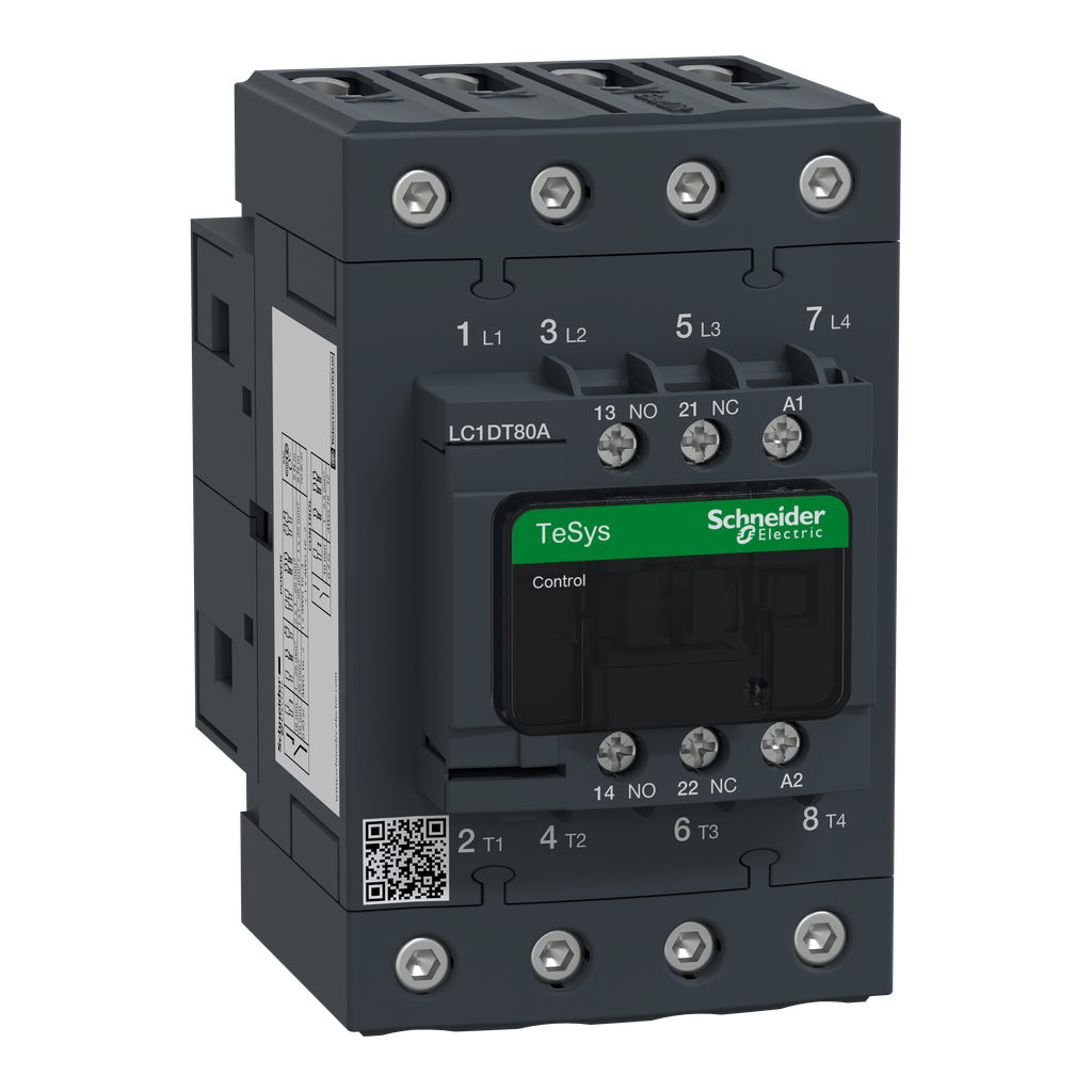 TeSys LC1D - contacteur - 4P - AC-1 440V - 80A - bobine 115Vca