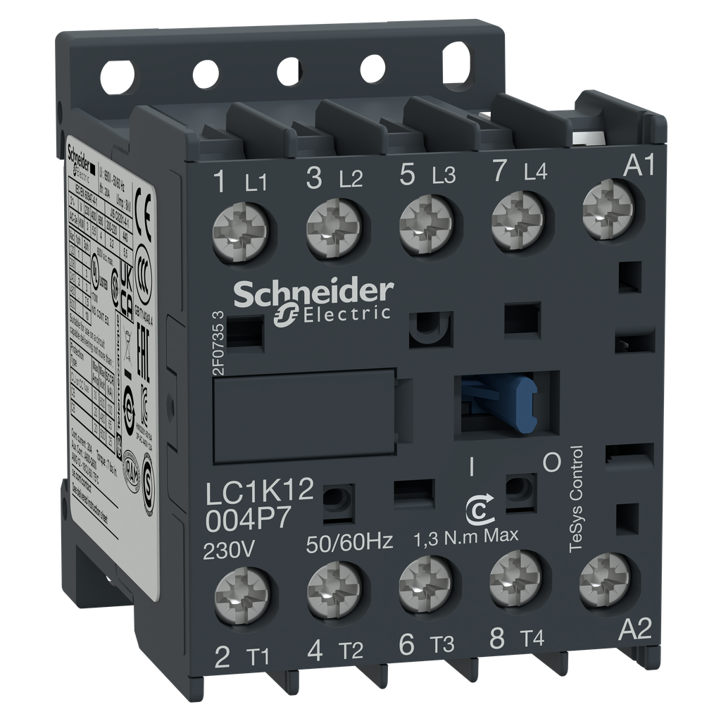 TeSys LC1K - contacteur - 4P - AC-1 440V - 20A - bobine 230Vca