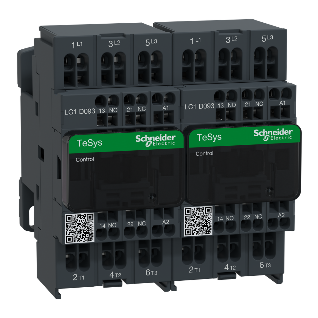 TeSys LC2D - contacteur inverseur - 3P - AC-3 440V - 9A - bobine 115Vca