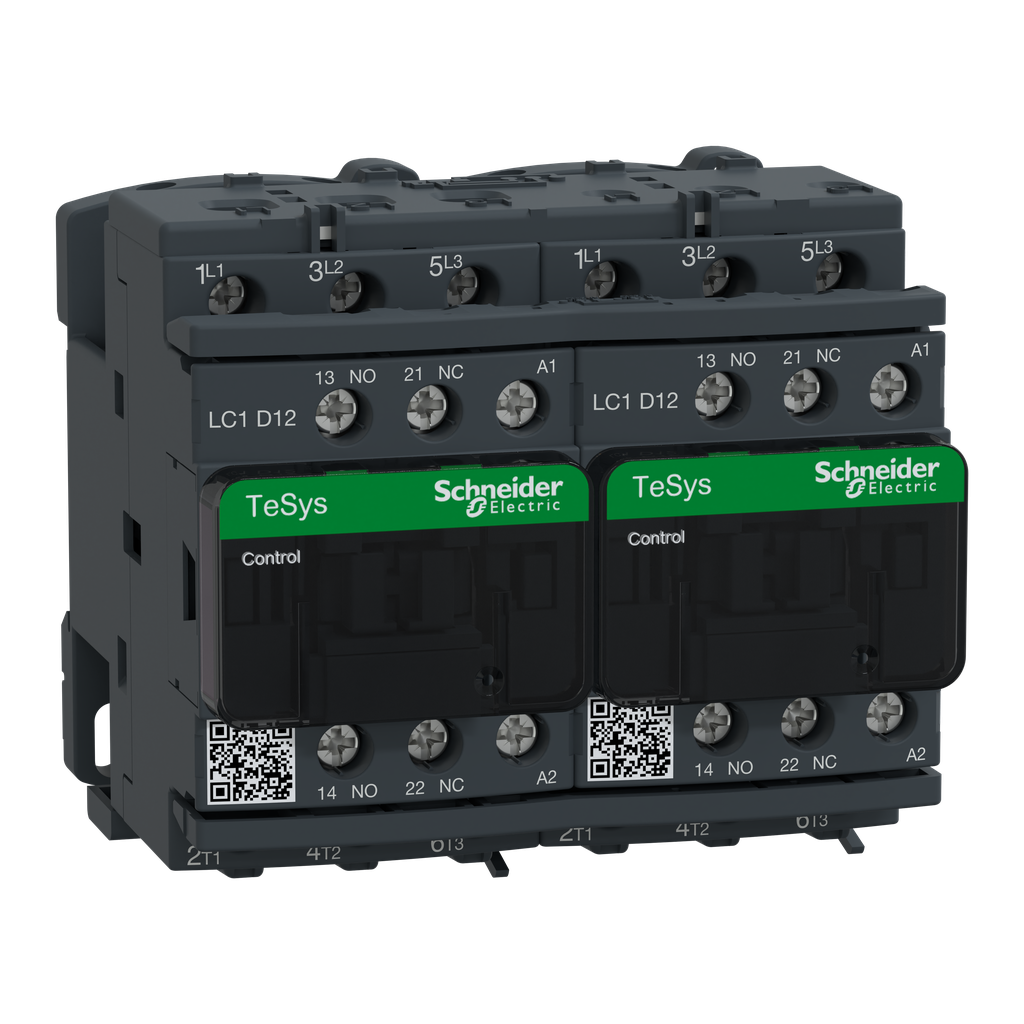 TeSys LC2D - contacteur inverseur - 3P - AC-3 440V - 12A - bobine 120Vca