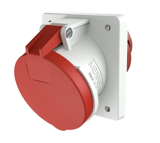 Prise a enc. 63A 4P 6h 400V IP44
