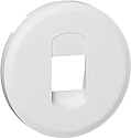 Enjoliveur Céliane pour prise haut parleur simple - Blanc
