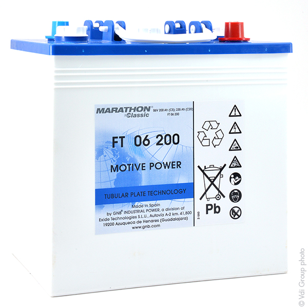 Batterie(s) Batterie traction MARATHON Classic FT06200 6V 235Ah Auto