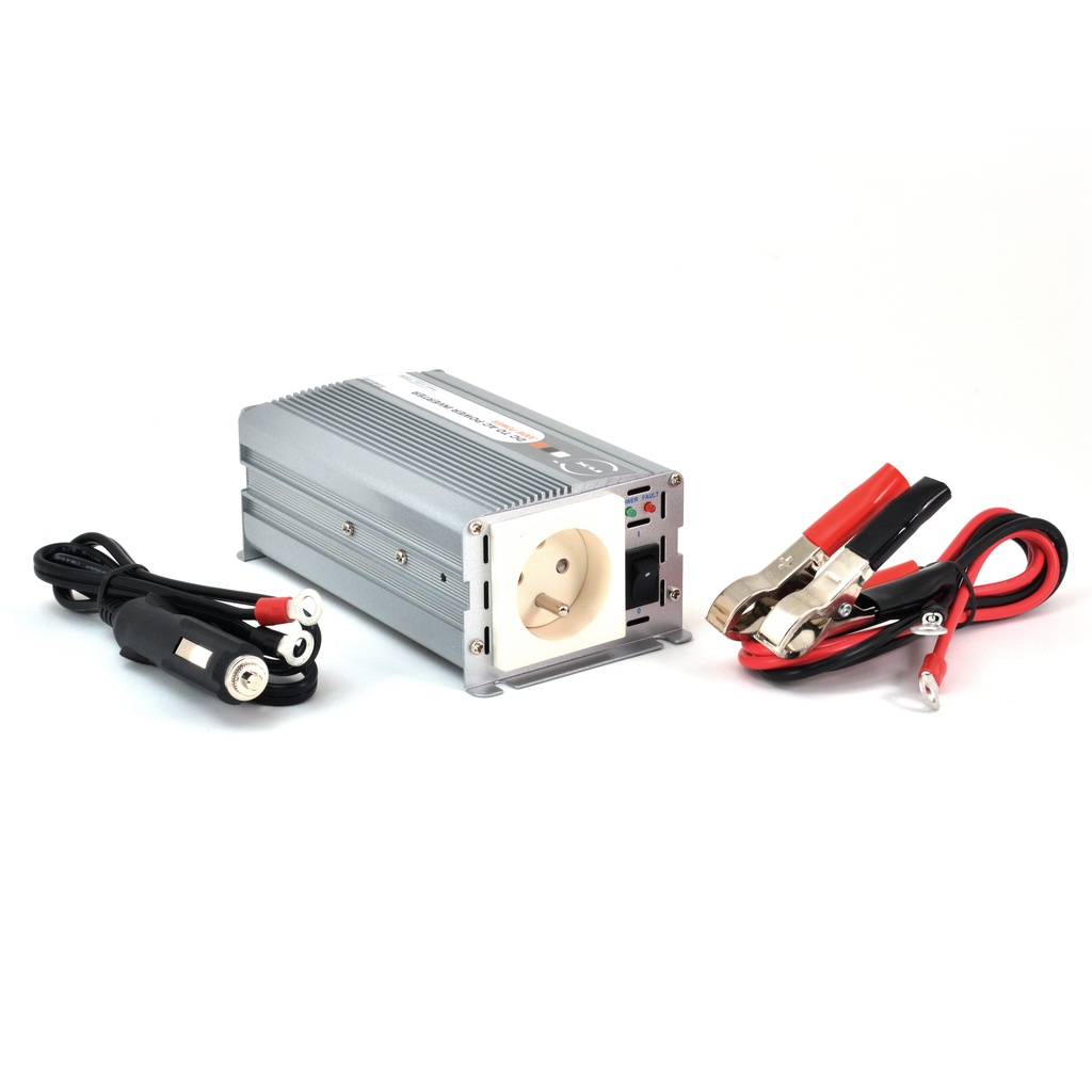 Unité(s) Convertisseur DC/AC 12/230V 300W quasi-sinusoïdal - Sortie pinces croco