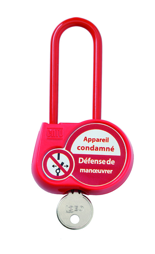 cadenas anse isolee 70mm d.6,2mm clé identique 111