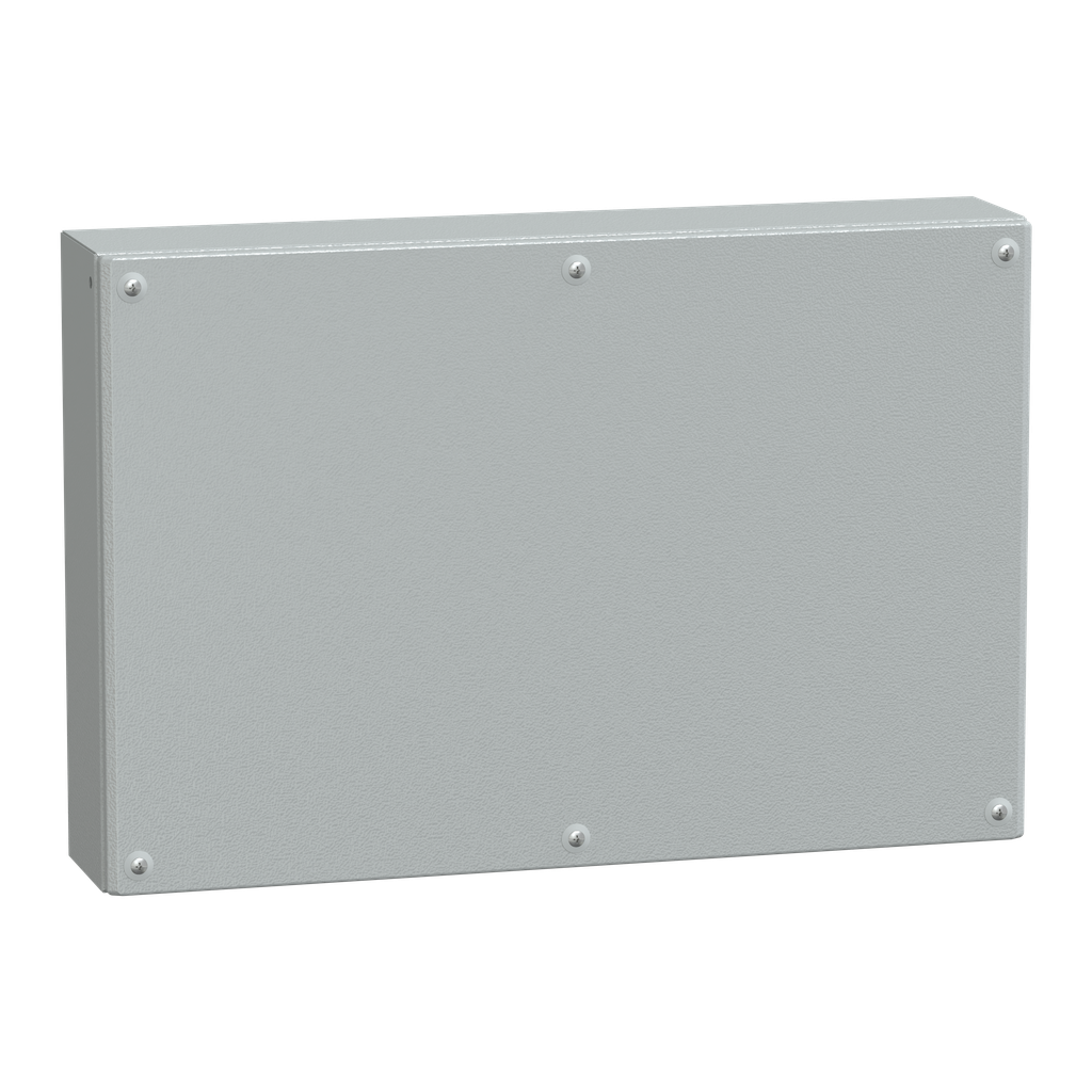 PanelSeT SBM - boite acier - 400x600x120mm - couvercle plein