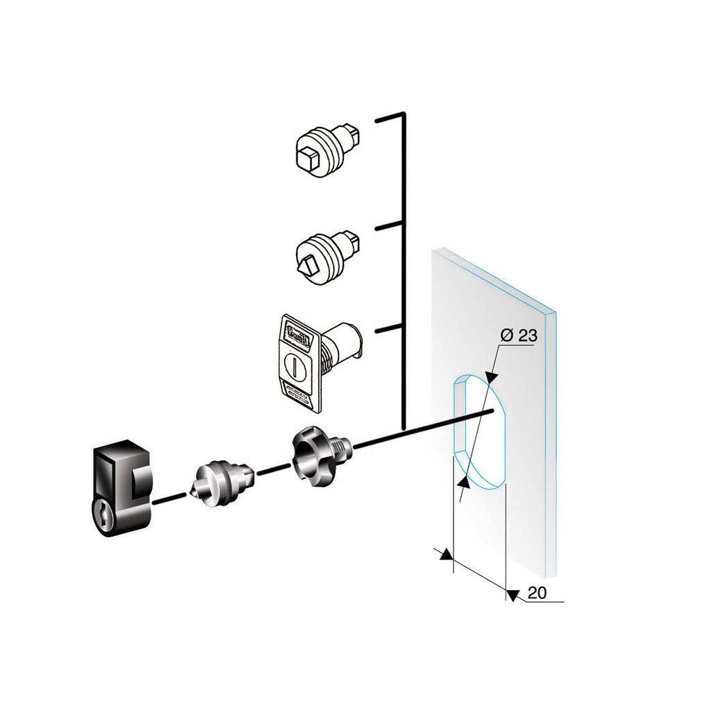 PanelSeT - insert triangle - 8mm - coffret mural