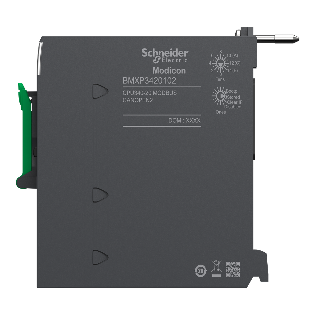 Modicon M340 - processeur - 1024 E/S TOR 256 E/S ANA - 1Modbus - 1CAN