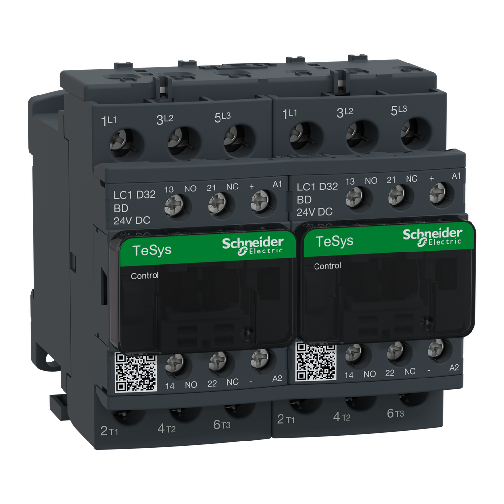 TeSys LC2D - contacteur inverseur - 3P - AC-3 440V - 32A - bobine 24Vcc