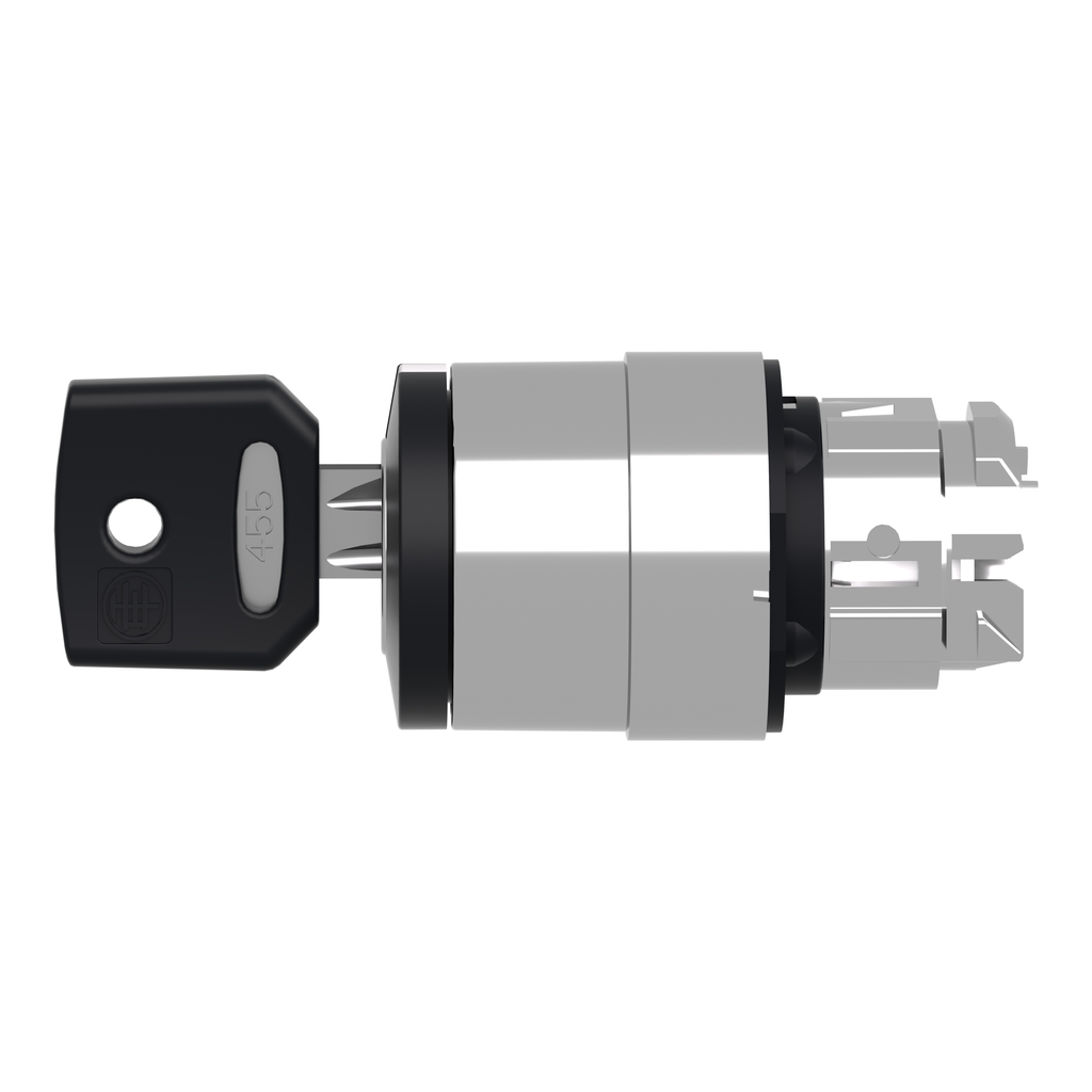 Harmony XB4 - tête bouton tournant à clé 455 - Ø22 - 3 pos fix - retr G