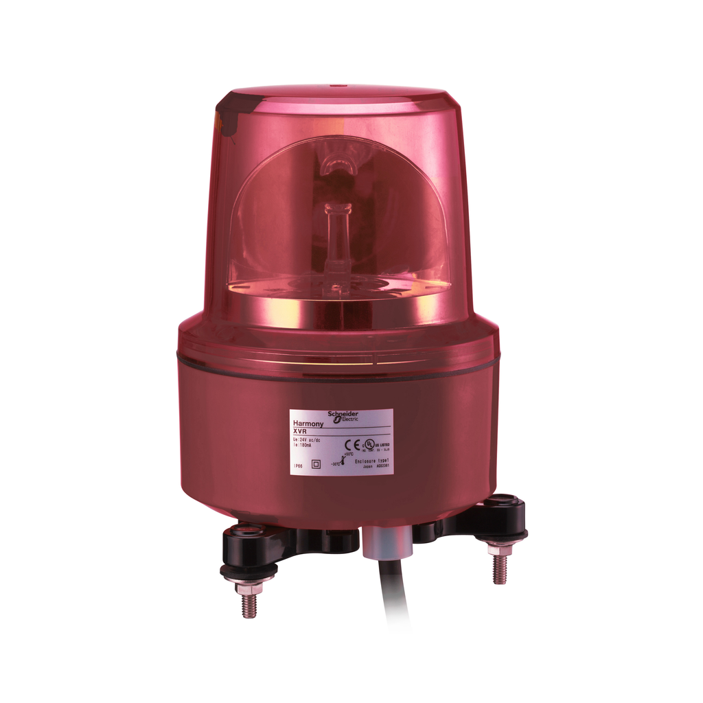 Harmony - Feu rotatif rouge, equipe de del, 24v