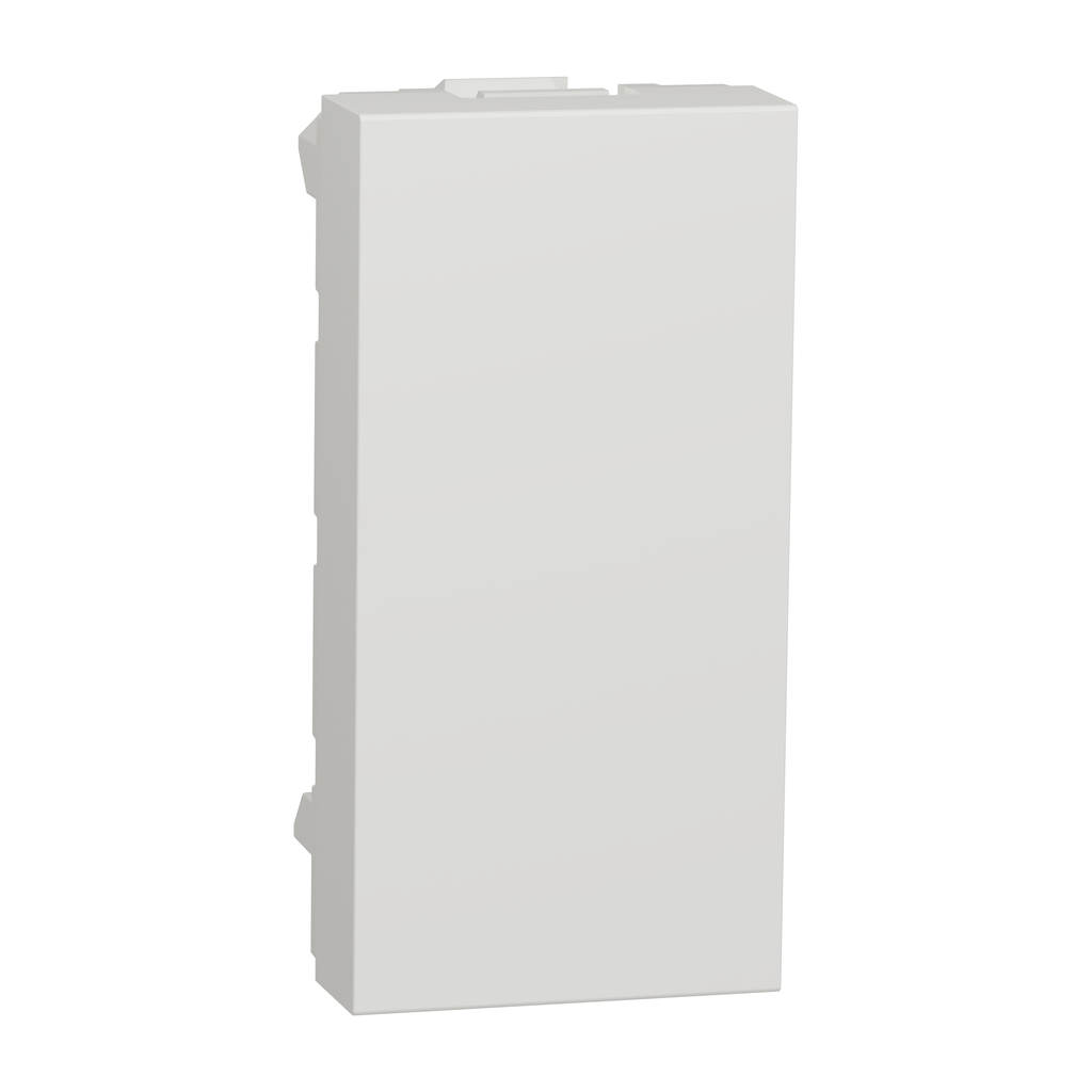 Unica - obturateur - 1 module - Blanc - mécanisme seul