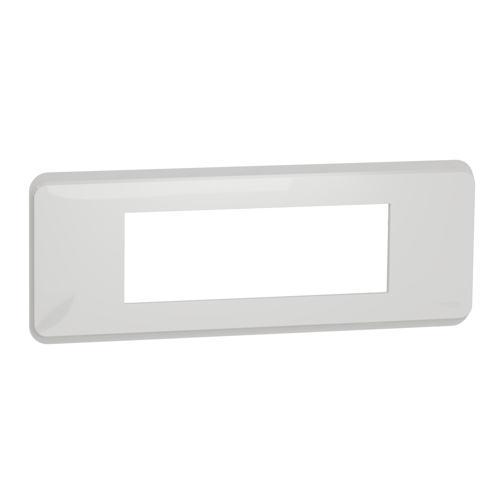 Unica Pro - plaque de finition - Blanc - 6 modules
