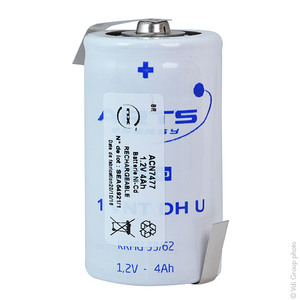 Accumulateur(s) Accus Nicd industriels VNT DH U 1.2V 4Ah HBL