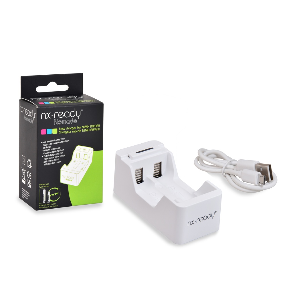 Unité(s) Chargeur piles rapide NX READY pour 2AA ou 2AAA NiMH/NiCd