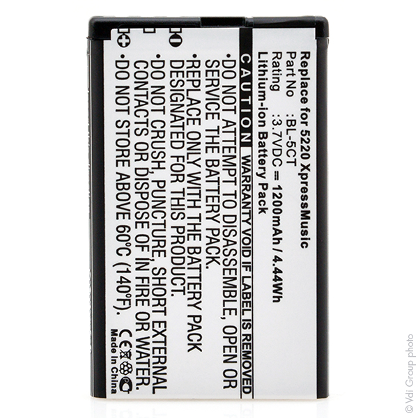 Blister(s) x 1 Batterie téléphone portable pour Nokia 3.7V 1200mAh