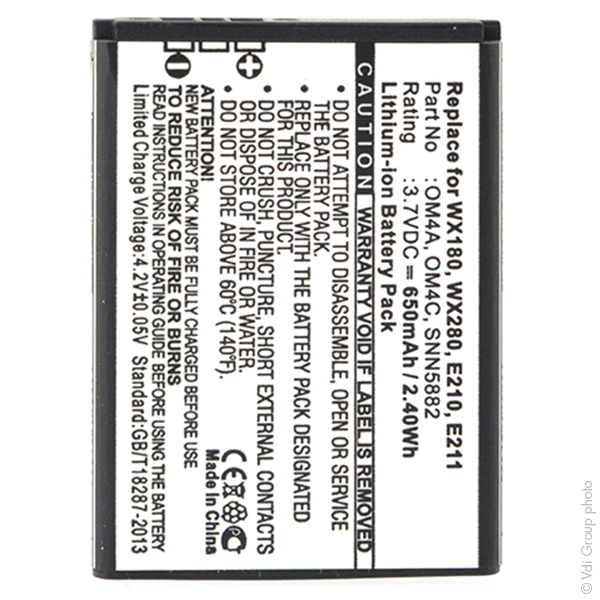 Blister(s) x 1 Batterie téléphone portable pour Motorola 3.7V 650mAh