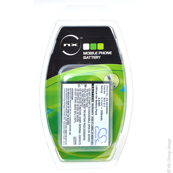Blister(s) x 1 Batterie téléphone portable pour Acer 3.7V 1250mAh