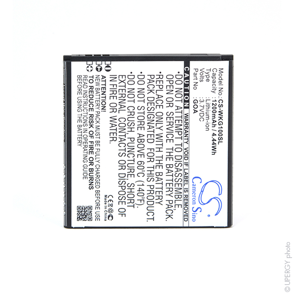 Blister(s) x 1 Batterie téléphone portable pour Wiko 3.7V 1200mAh