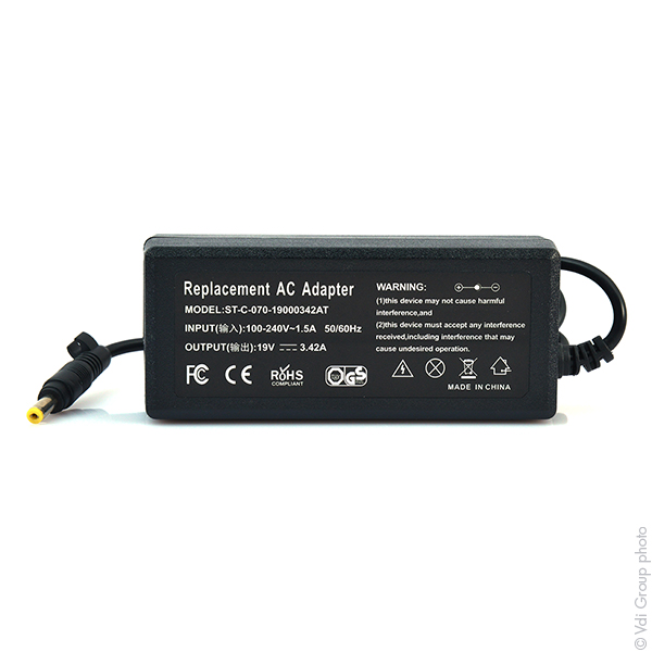 Unité(s) Alimentation pour ordinateur portable HP Compaq 19V 65W