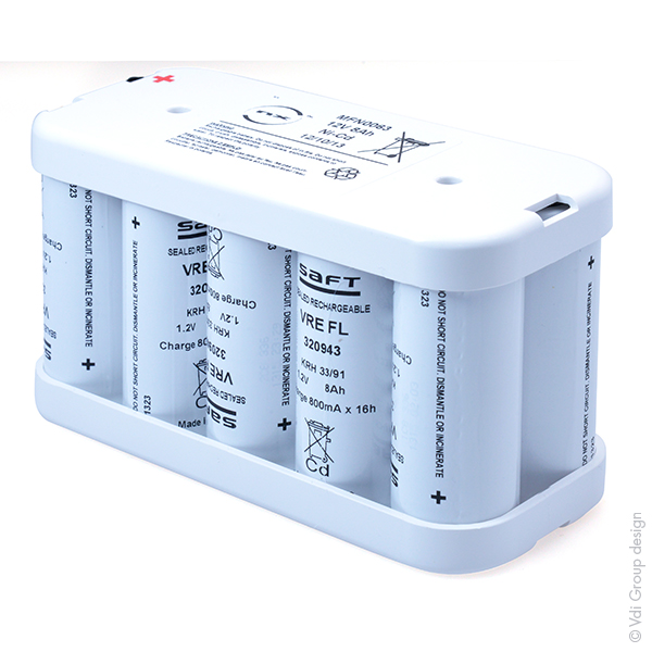 Pack(s) Batterie médicale Nicd 10x F VRE 10S1P ST2 12V 8Ah Fast