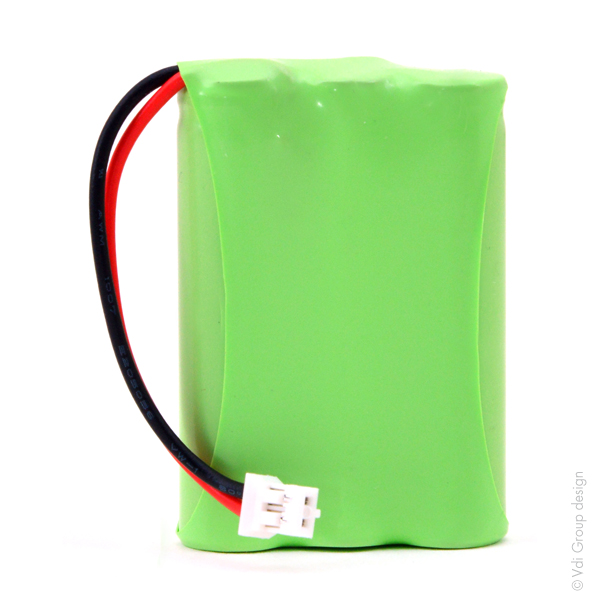 Blister(s) x 1 Batterie téléphone fixe 3*AAA 3.6V 700mAh Conn