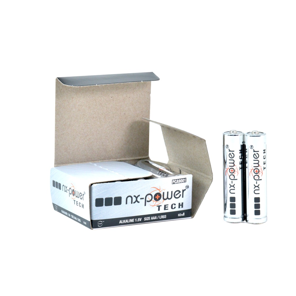 Boîte(s) de 10 Pile alcaline LR03 - AAA Nx-Power Tech 1.5V 1.46Ah