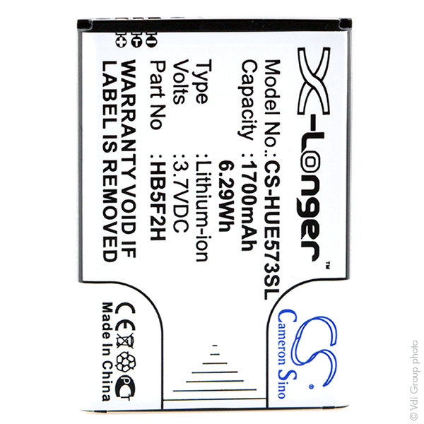 Blister(s) x 1 Batterie téléphone portable pour Huawei 3.7V 1700mAh