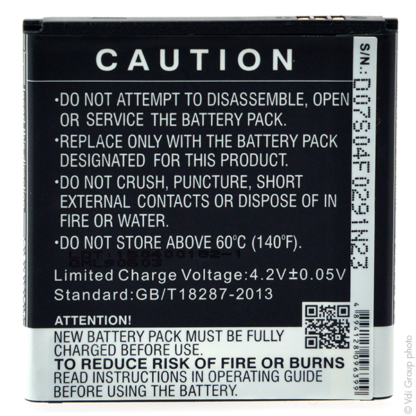 Blister(s) x 1 Batterie téléphone portable pour Wiko 3.7V 1500mAh