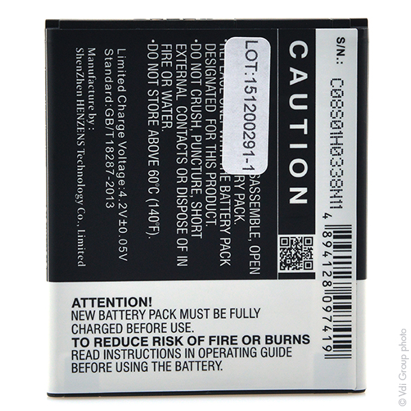 Blister(s) x 1 Batterie téléphone portable pour Explay 3.7V 2000mAh