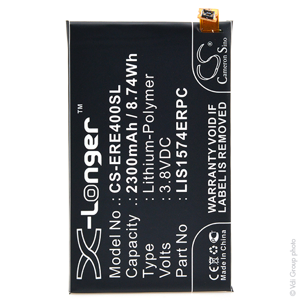 Blister(s) x 1 Batterie téléphone portable pour Sony Ericsson 3.8V 2300mAh