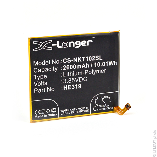 Blister(s) x 1 Batterie téléphone portable pour Nokia 3.85V 2600mAh