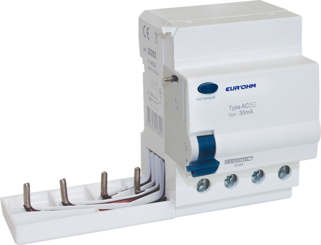 Bloc Différentiel 4x63A/30mA Type AC