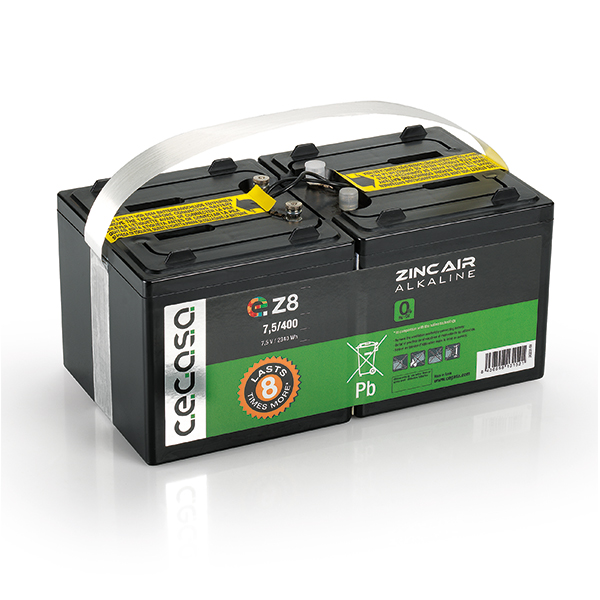 Pile(s) Pile depolarisation air alcaline 7.5V 360Ah VIDEOFIELD Micromolex connec