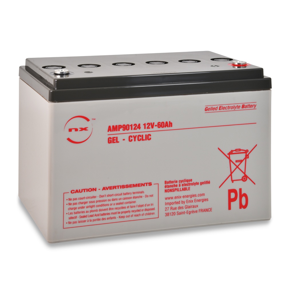 Batterie(s) Batterie plomb etanche gel NX 60-12 Cyclic 12V 60Ah M6-F
