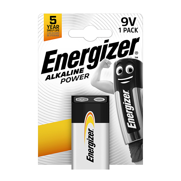 Blister(s) x 1 Pile alcaline blister ENERGIZER 522 6LR61 9V 600mAh
