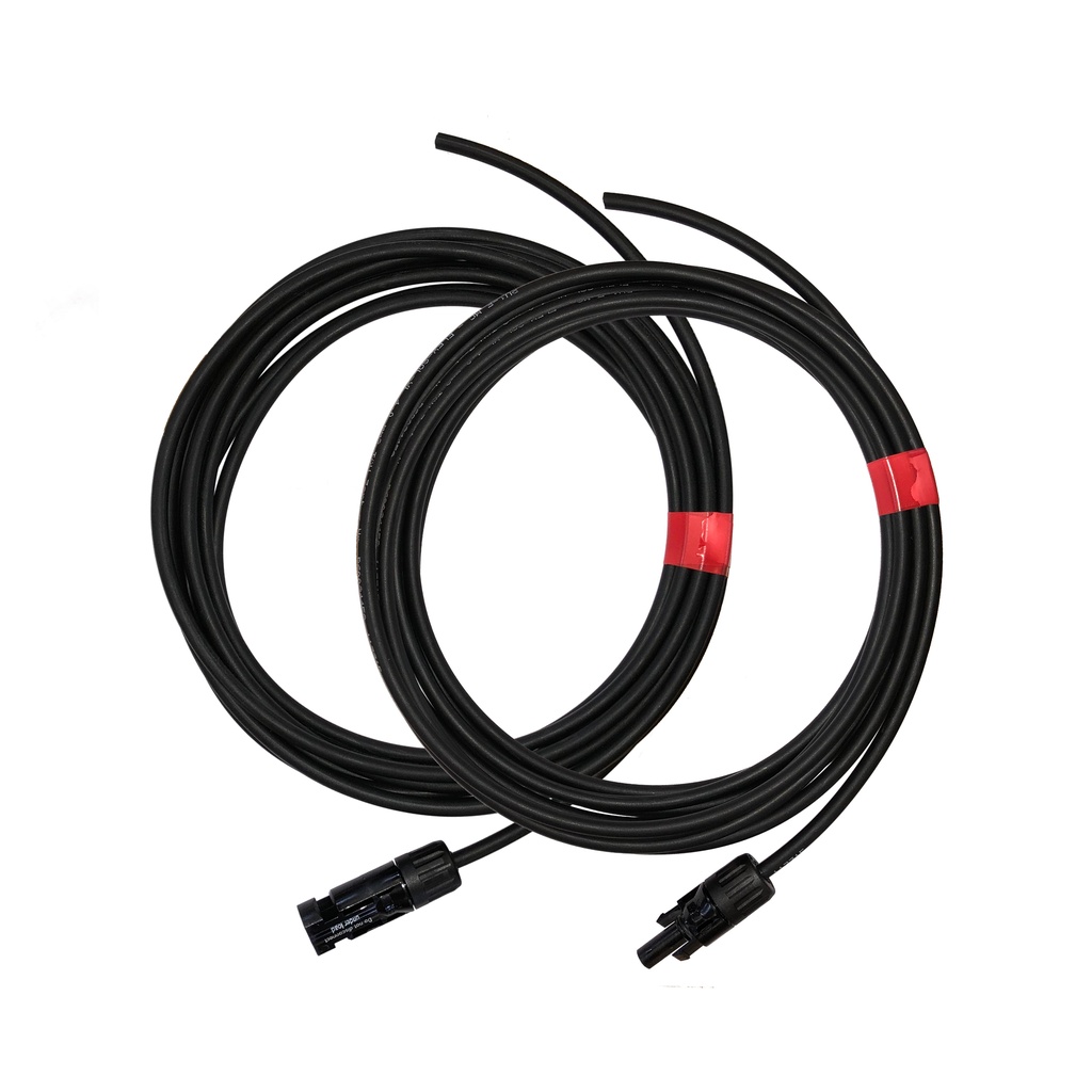 Unité(s) 2 câbles solaires 4mm avec connecteurs MC4 (10 mètres)