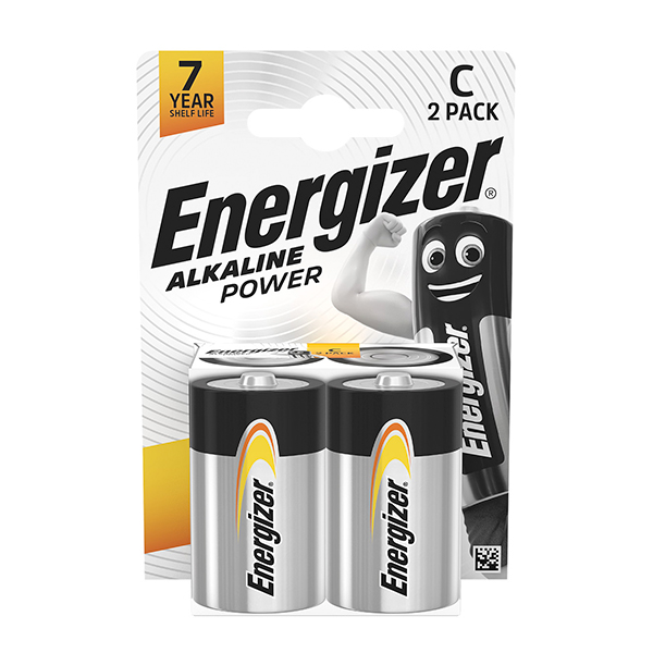 Blister(s) x 2 Pile alcaline blister ENERGIZER E93 LR14 1.5V 8Ah
