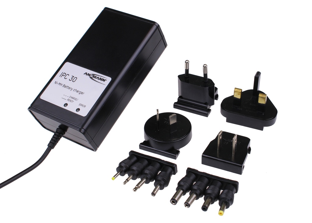 Unité(s) Chargeur NiMH ANSMANN IPC30 1 à 10 cellules/2000 mA 110-230V IP30 + 4 p