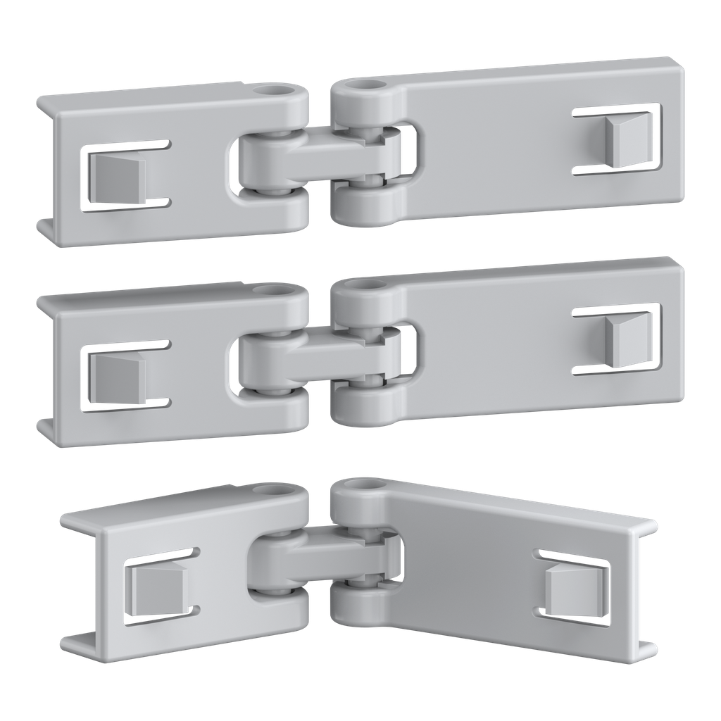 Mureva - Kit de 3 charnieres pour facade avant de coffret etanche