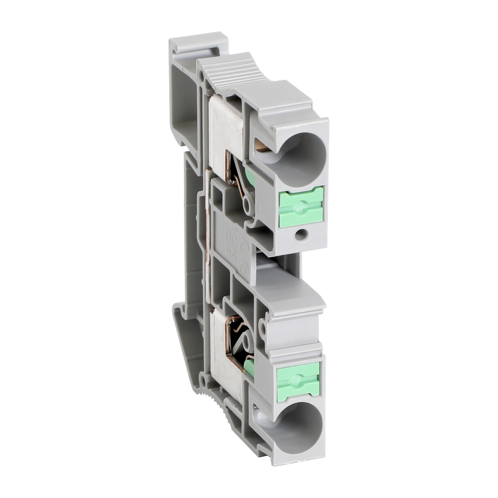 Linergy - Borne push in - passant - 2 points - 10mm² - gris