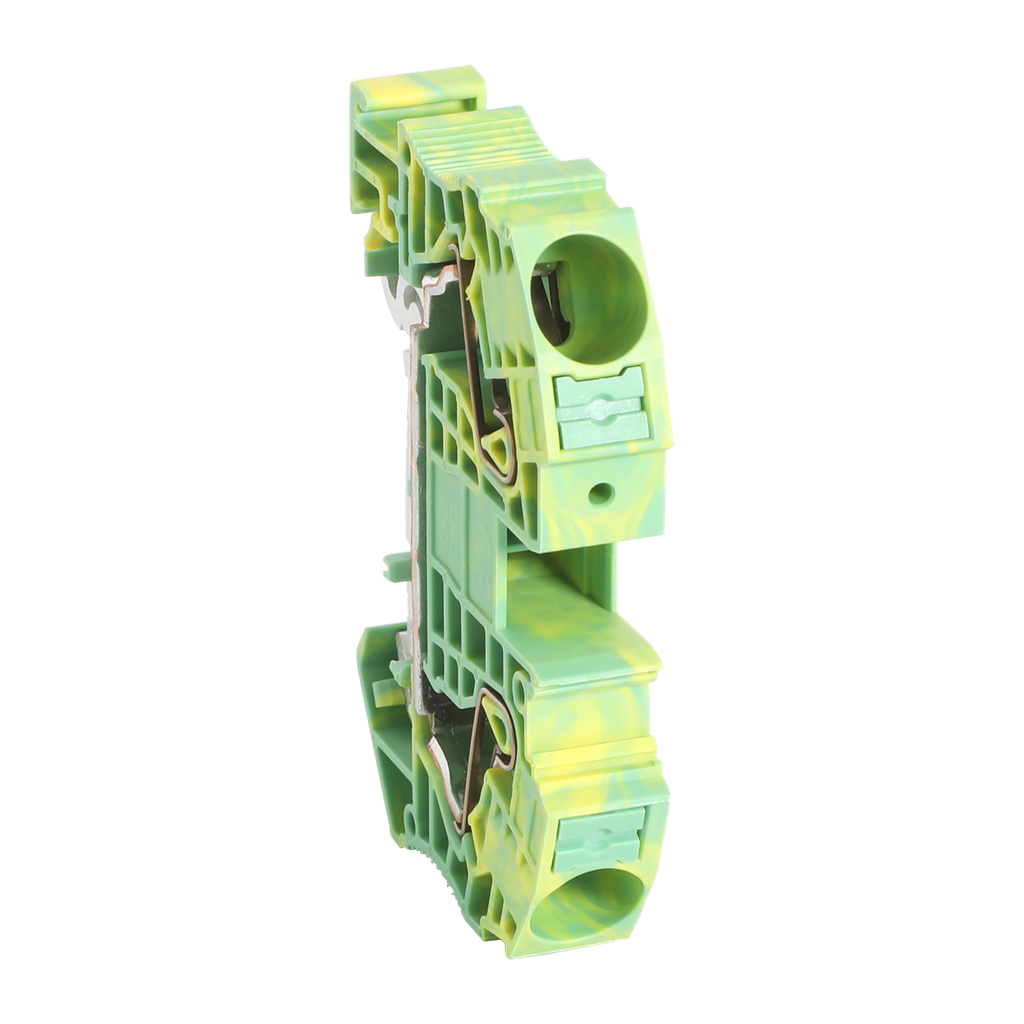 Linergy - Borne push in - conducteur de protection - 2PTS - 16mm² - vert/jaune