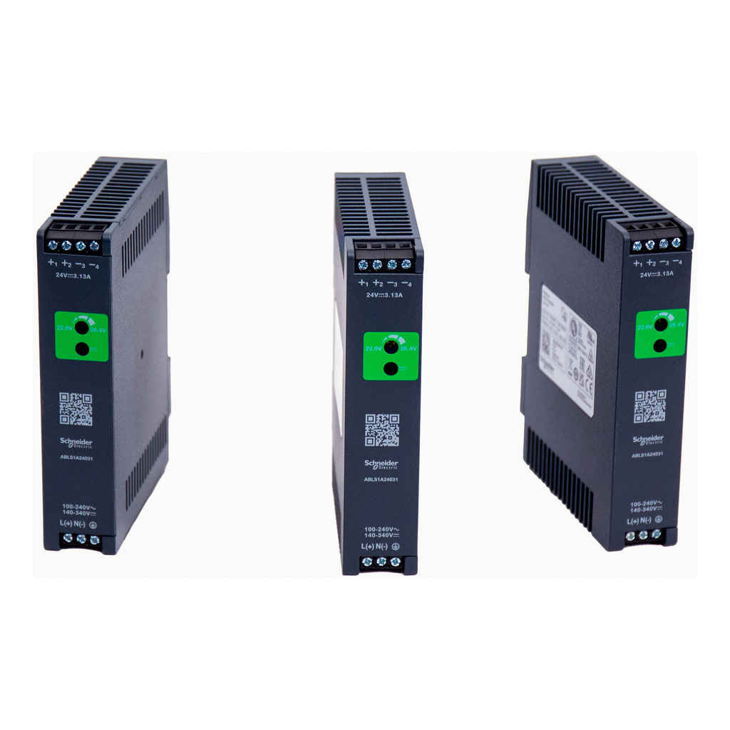 Lot de 3 alimentations 24VDC 3.1A 75W tension d'entrée 240V