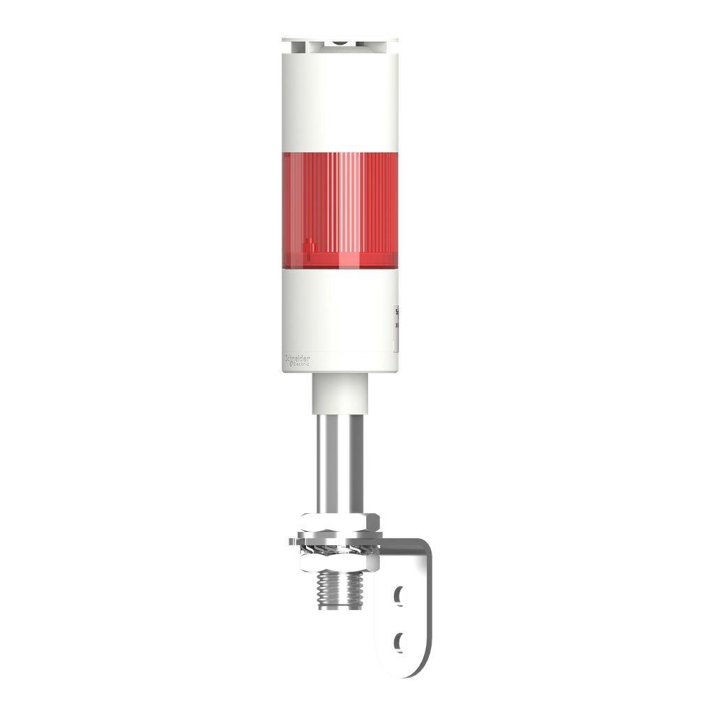 Harmony XVGK - Colonne monolithique - flash rouge - 24V - buzzer - equerre