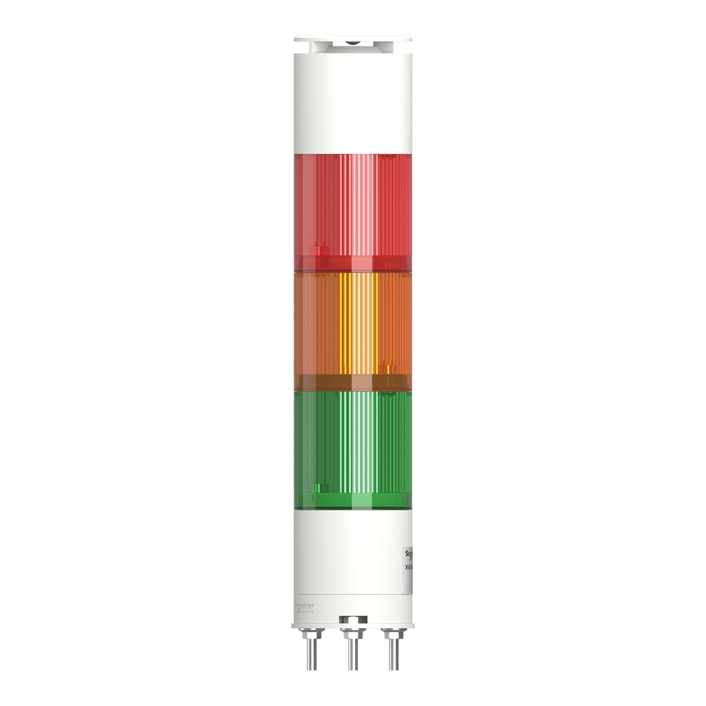 Harmony XVGK - Colonne monolithique - fixe R/O/V - 220/240V - buzzer - 3 broches