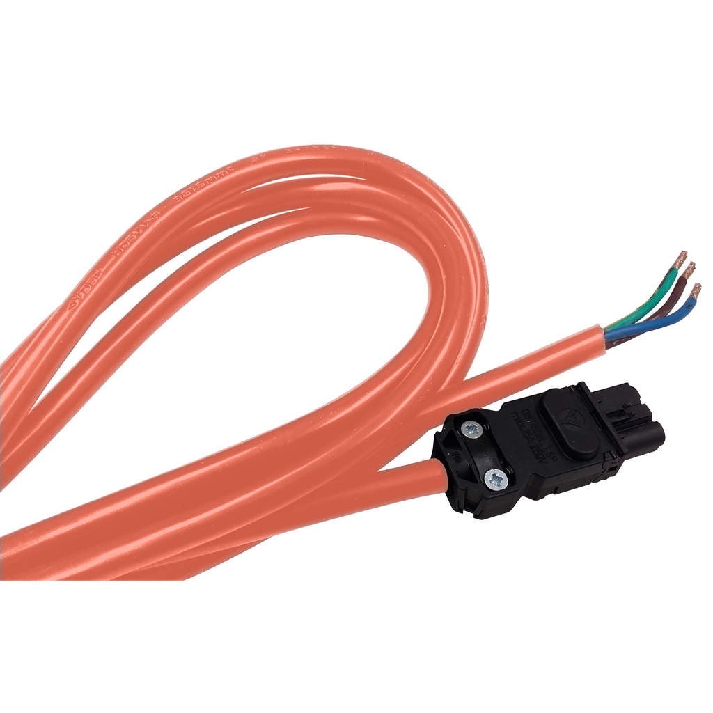 PanelSeT - Cable aliment.lampe - LED - IEC - Orange