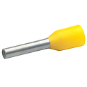 Embout de câblage isolé jaune 0,25mm² - longueur 8mm -selon NCF 63-023
