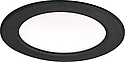 FLAT-ISO-Downlight IP65 recouvr., 13W 1230lm 2700/3000/4000K (3-CCT), noir